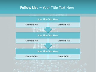 A Powerpoint Presentation With A Fist Made Out Of Cubes PowerPoint Template