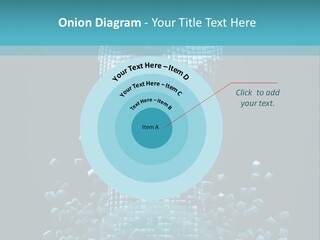 A Powerpoint Presentation With A Fist Made Out Of Cubes PowerPoint Template