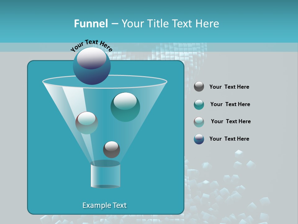 A Powerpoint Presentation With A Fist Made Out Of Cubes PowerPoint Template