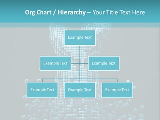 A Powerpoint Presentation With A Fist Made Out Of Cubes PowerPoint Template