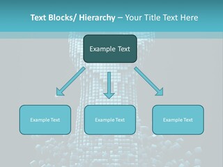 A Powerpoint Presentation With A Fist Made Out Of Cubes PowerPoint Template