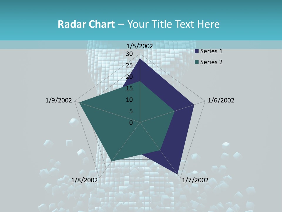 A Powerpoint Presentation With A Fist Made Out Of Cubes PowerPoint Template
