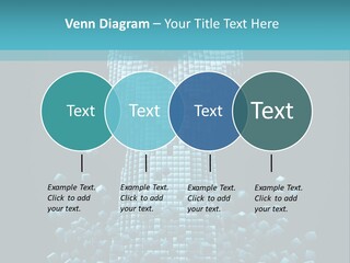 A Powerpoint Presentation With A Fist Made Out Of Cubes PowerPoint Template