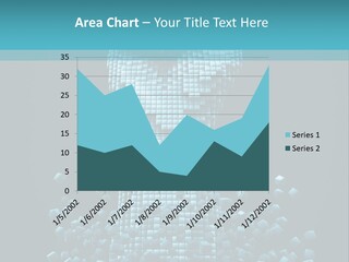 A Powerpoint Presentation With A Fist Made Out Of Cubes PowerPoint Template