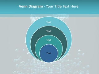 A Powerpoint Presentation With A Fist Made Out Of Cubes PowerPoint Template