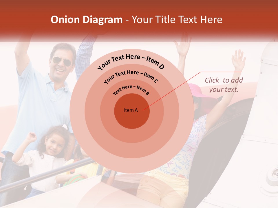 A Group Of People On A Plane With Their Arms In The Air PowerPoint Template