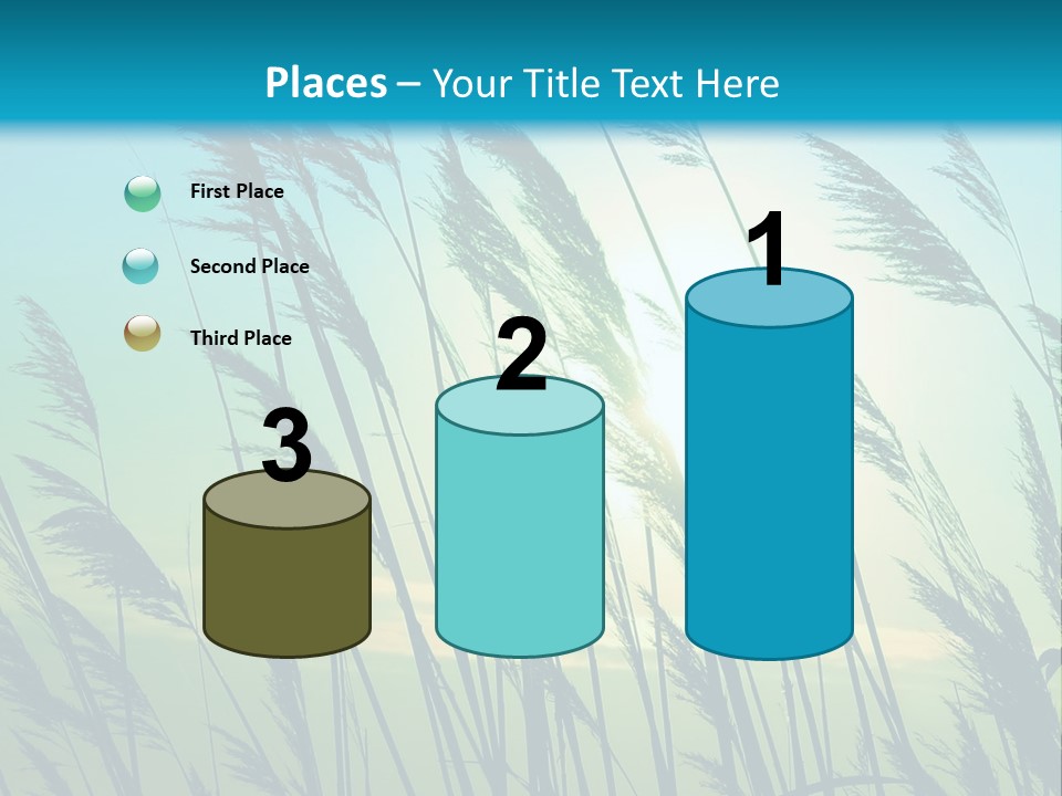 A Powerpoint Presentation With The Sun In The Background PowerPoint Template