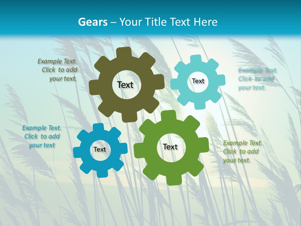 A Powerpoint Presentation With The Sun In The Background PowerPoint Template