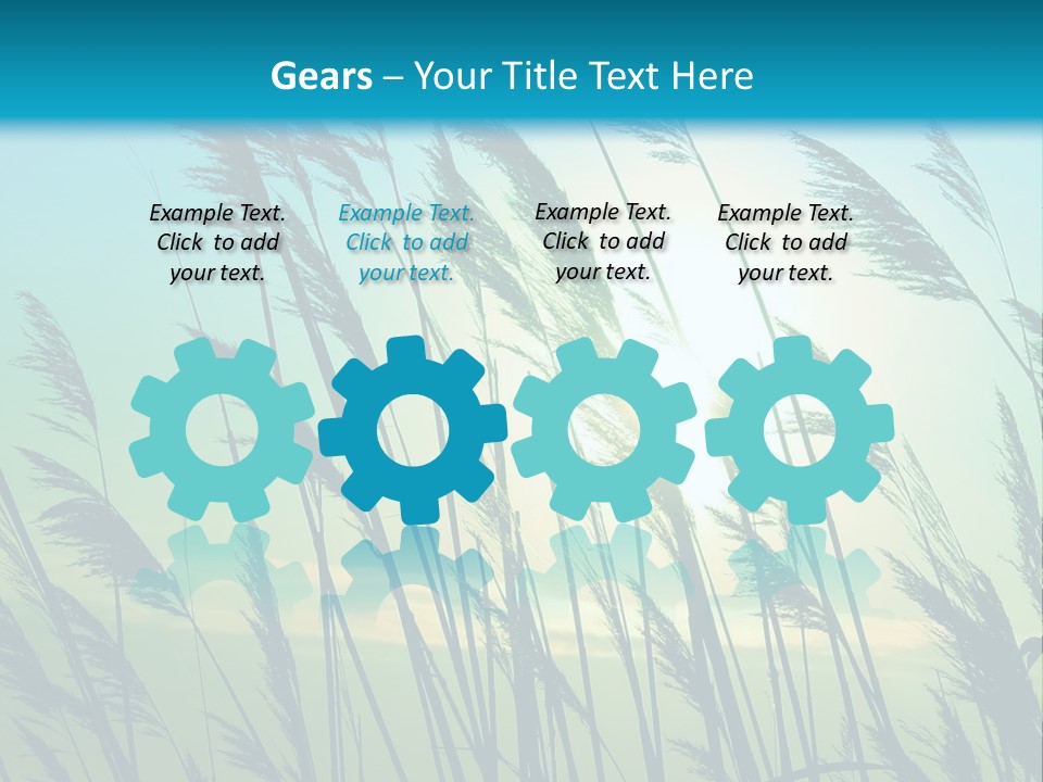 A Powerpoint Presentation With The Sun In The Background PowerPoint Template