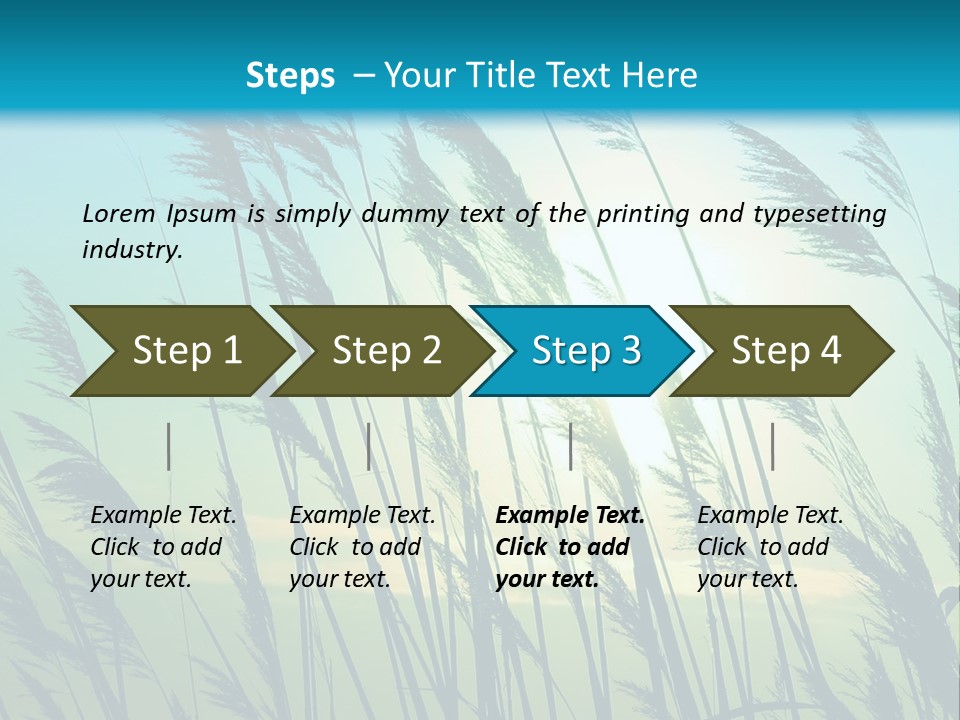 A Powerpoint Presentation With The Sun In The Background PowerPoint Template
