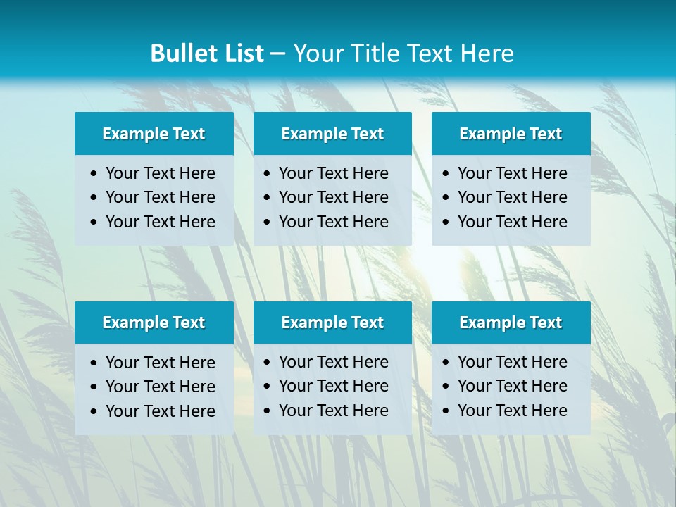 A Powerpoint Presentation With The Sun In The Background PowerPoint Template