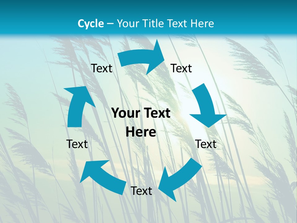 A Powerpoint Presentation With The Sun In The Background PowerPoint Template
