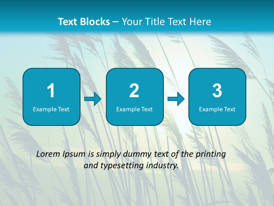 A Powerpoint Presentation With The Sun In The Background PowerPoint Template