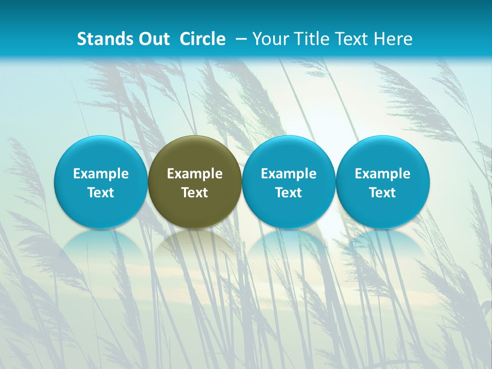 A Powerpoint Presentation With The Sun In The Background PowerPoint Template