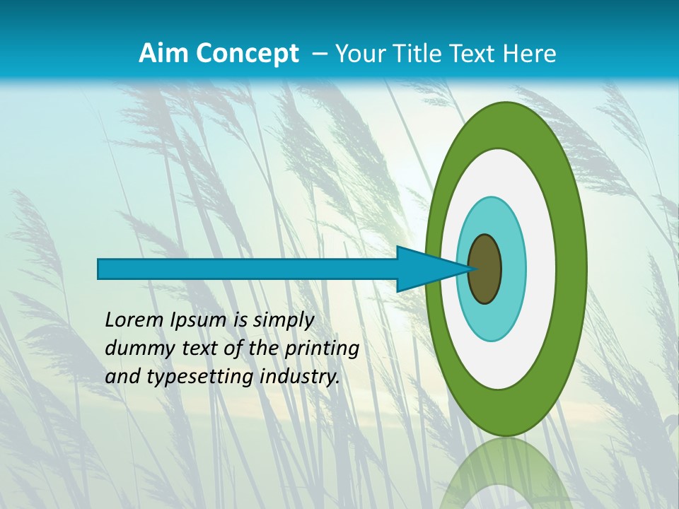 A Powerpoint Presentation With The Sun In The Background PowerPoint Template