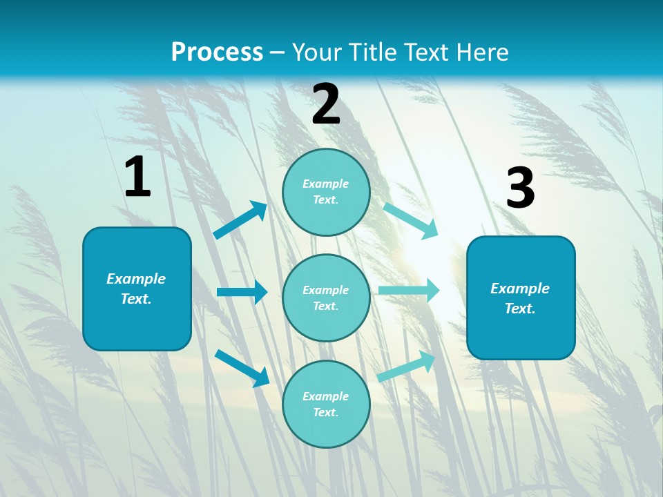 A Powerpoint Presentation With The Sun In The Background PowerPoint Template