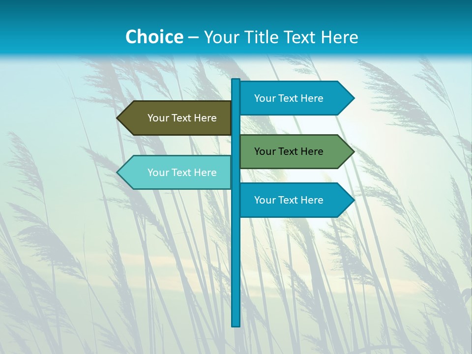 A Powerpoint Presentation With The Sun In The Background PowerPoint Template