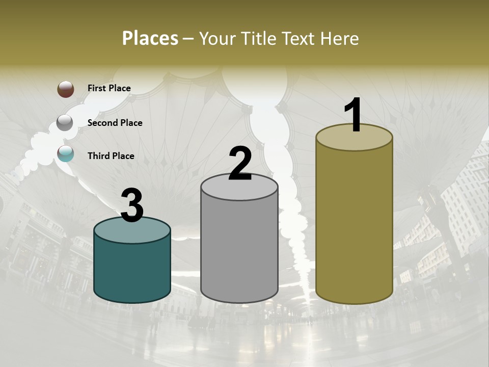 A Group Of Umbrellas That Are In The Air PowerPoint Template