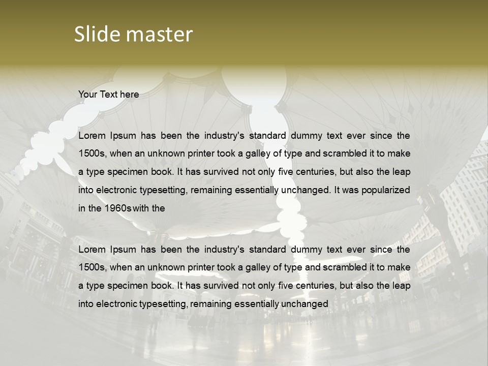 A Group Of Umbrellas That Are In The Air PowerPoint Template