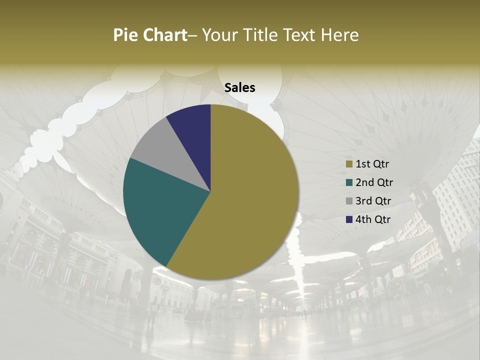 A Group Of Umbrellas That Are In The Air PowerPoint Template