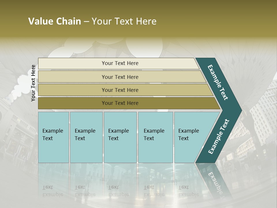 A Group Of Umbrellas That Are In The Air PowerPoint Template