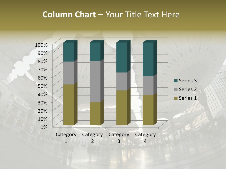 A Group Of Umbrellas That Are In The Air PowerPoint Template