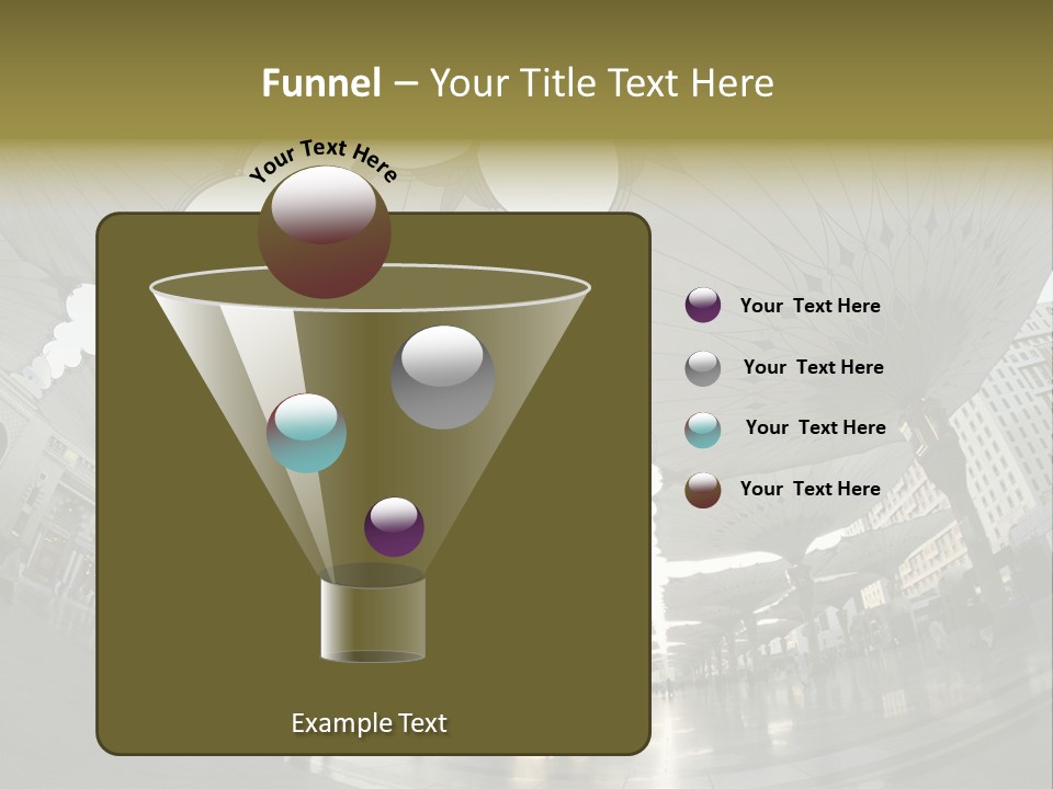 A Group Of Umbrellas That Are In The Air PowerPoint Template