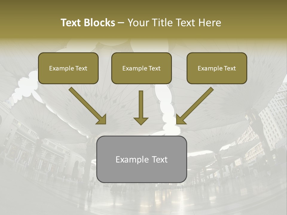 A Group Of Umbrellas That Are In The Air PowerPoint Template