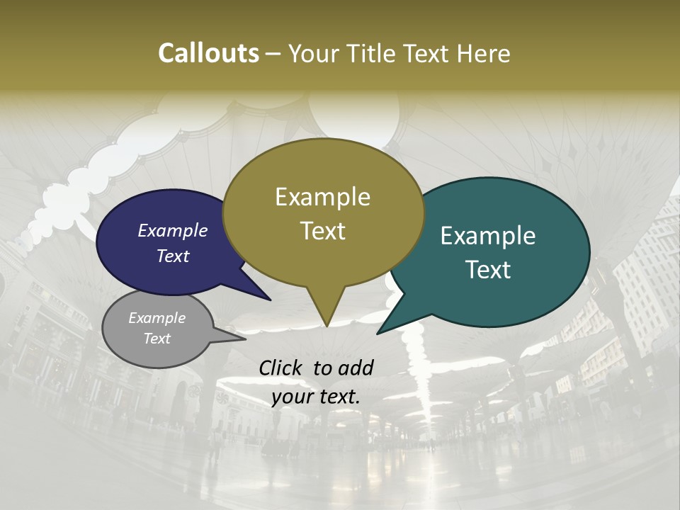 A Group Of Umbrellas That Are In The Air PowerPoint Template