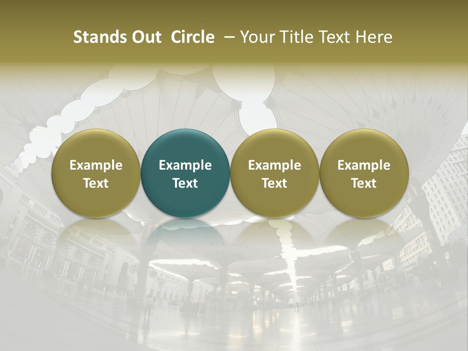 A Group Of Umbrellas That Are In The Air PowerPoint Template