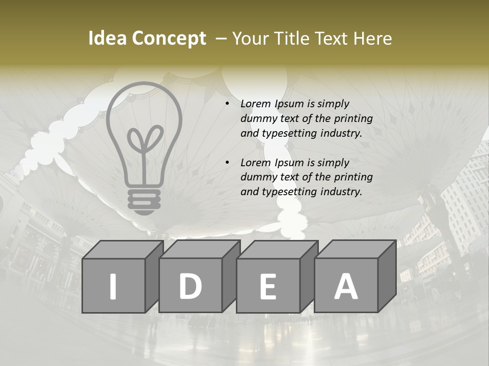 A Group Of Umbrellas That Are In The Air PowerPoint Template