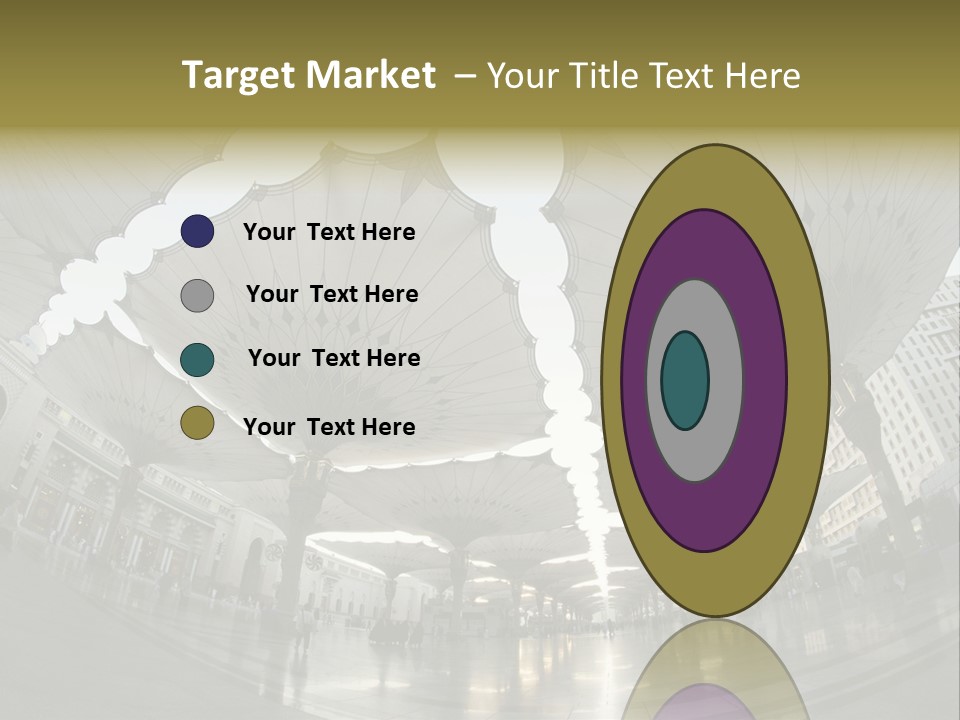 A Group Of Umbrellas That Are In The Air PowerPoint Template