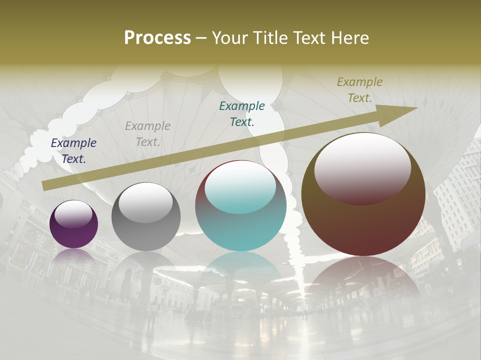 A Group Of Umbrellas That Are In The Air PowerPoint Template