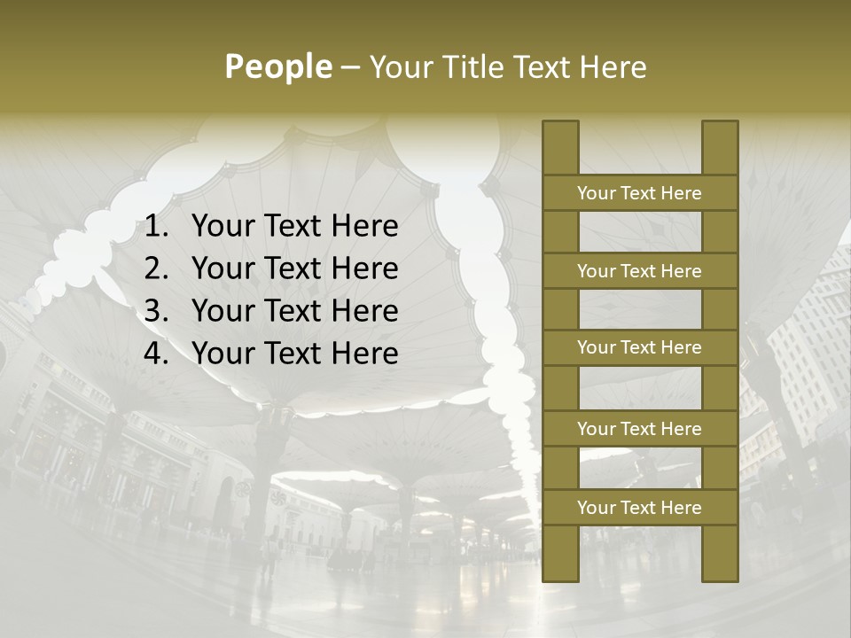 A Group Of Umbrellas That Are In The Air PowerPoint Template