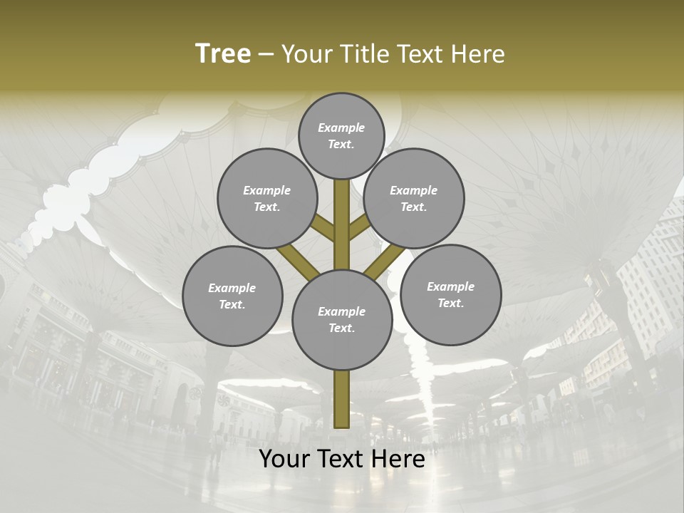 A Group Of Umbrellas That Are In The Air PowerPoint Template