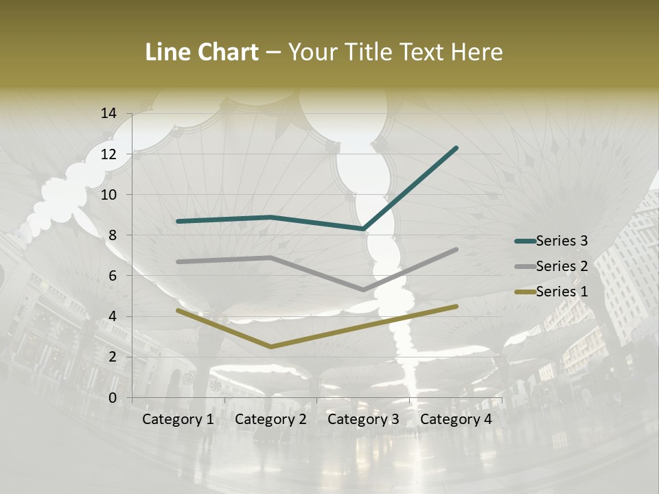 A Group Of Umbrellas That Are In The Air PowerPoint Template
