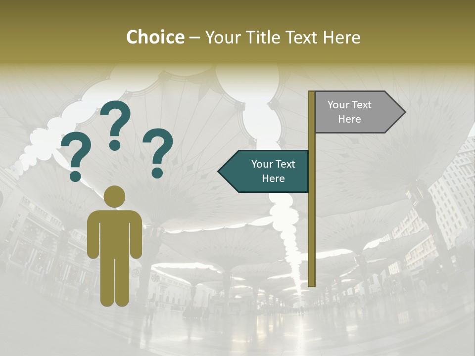 A Group Of Umbrellas That Are In The Air PowerPoint Template