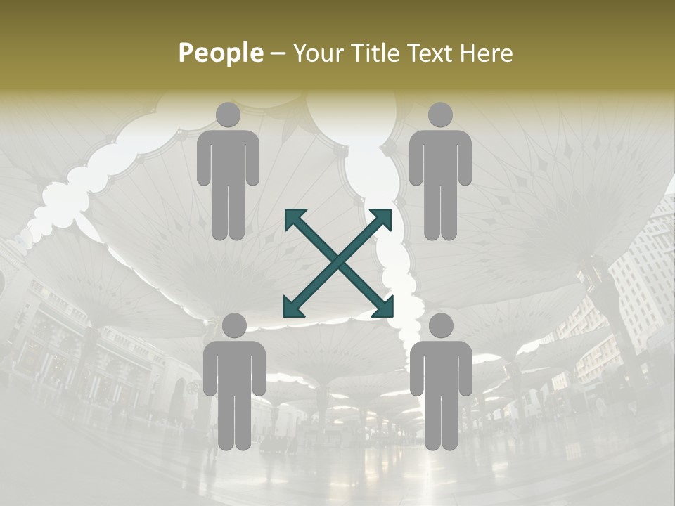 A Group Of Umbrellas That Are In The Air PowerPoint Template