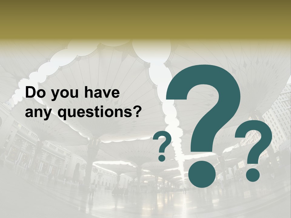 A Group Of Umbrellas That Are In The Air PowerPoint Template