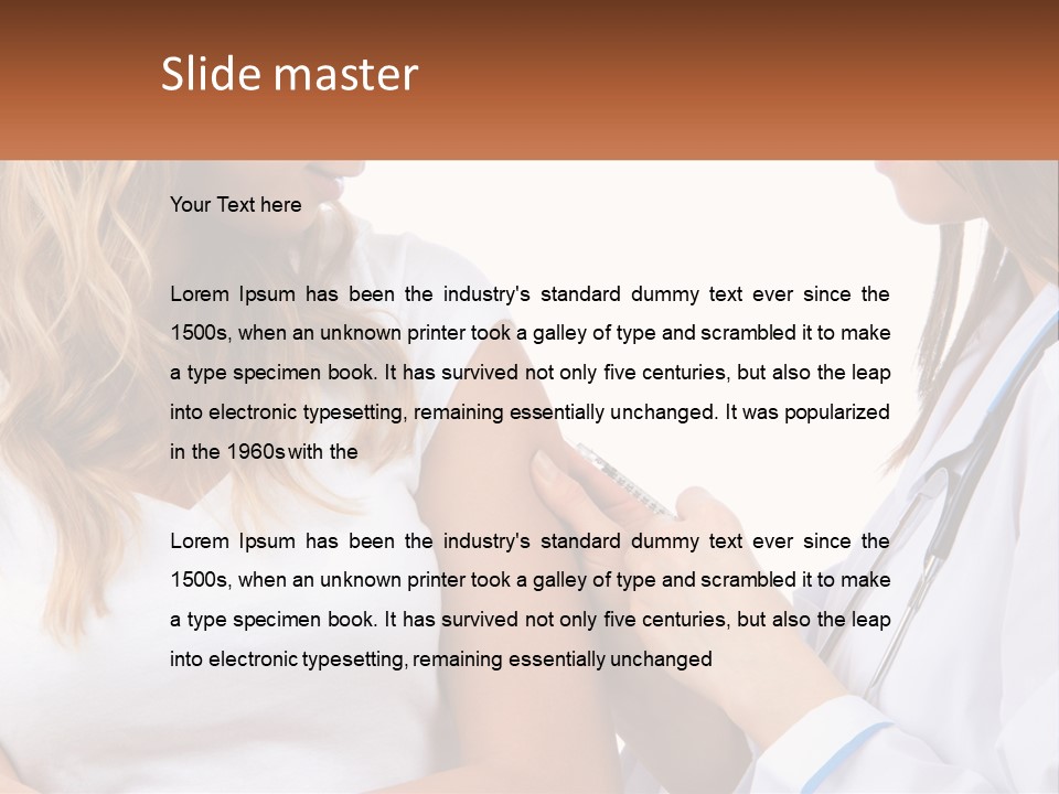 A Woman With A Stethoscope Is Talking To Another Woman PowerPoint Template