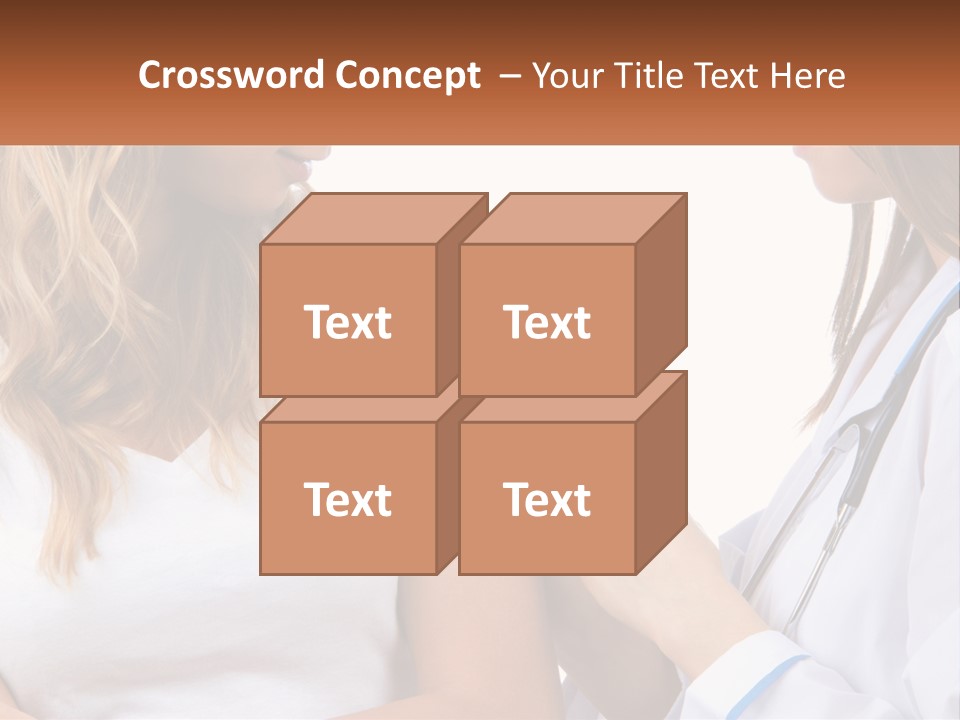 A Woman With A Stethoscope Is Talking To Another Woman PowerPoint Template