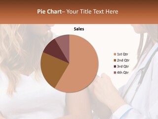 A Woman With A Stethoscope Is Talking To Another Woman PowerPoint Template