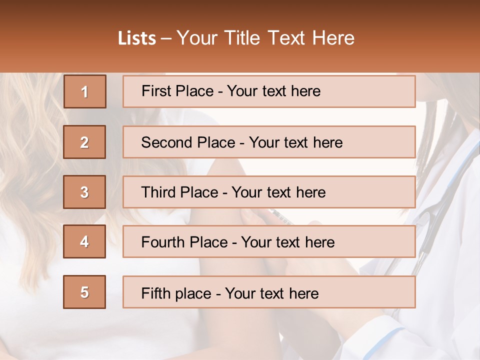 A Woman With A Stethoscope Is Talking To Another Woman PowerPoint Template
