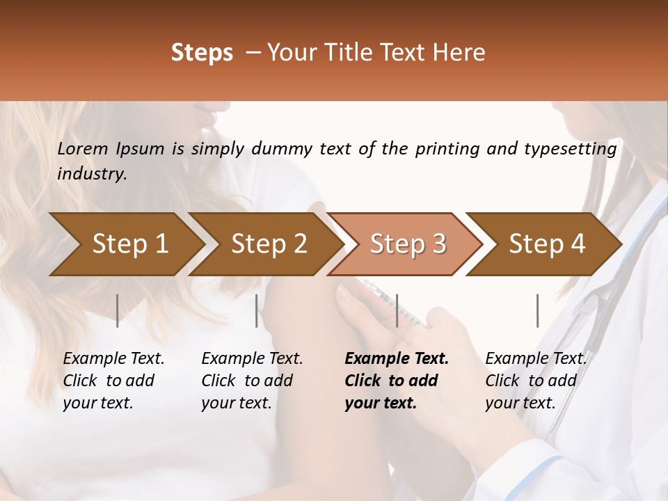 A Woman With A Stethoscope Is Talking To Another Woman PowerPoint Template