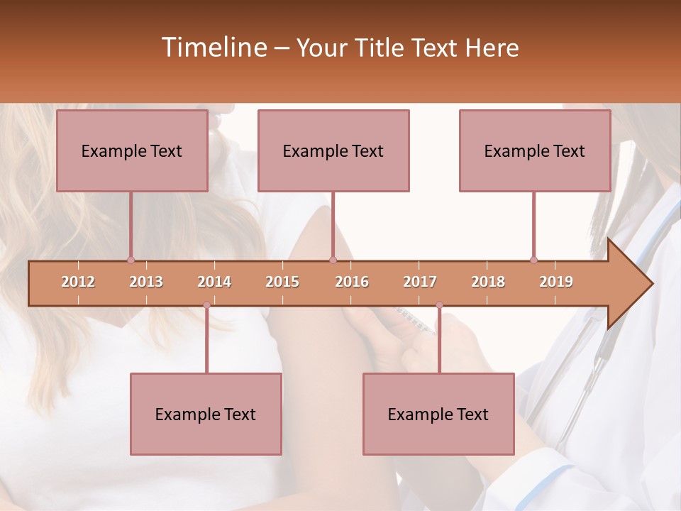 A Woman With A Stethoscope Is Talking To Another Woman PowerPoint Template