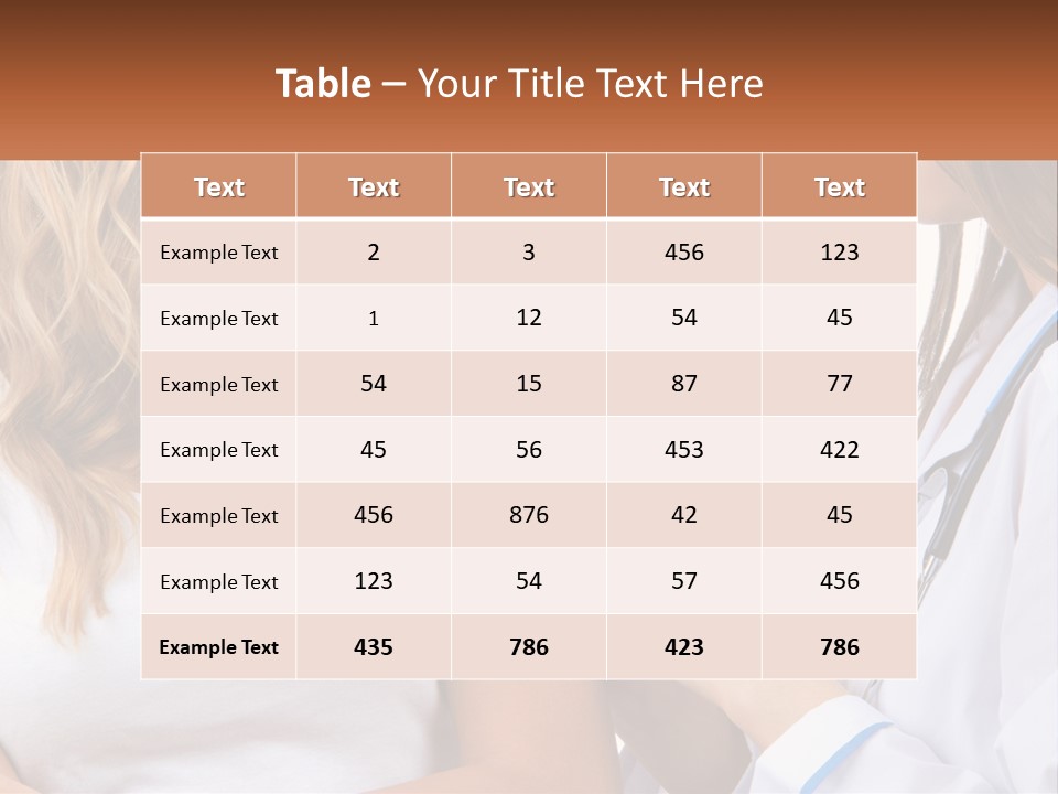 A Woman With A Stethoscope Is Talking To Another Woman PowerPoint Template