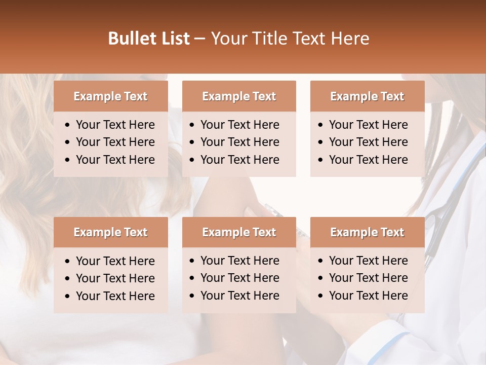 A Woman With A Stethoscope Is Talking To Another Woman PowerPoint Template