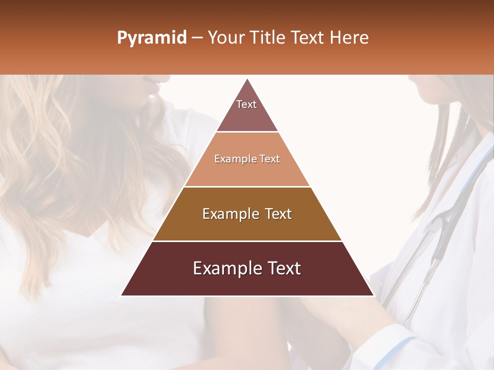 A Woman With A Stethoscope Is Talking To Another Woman PowerPoint Template