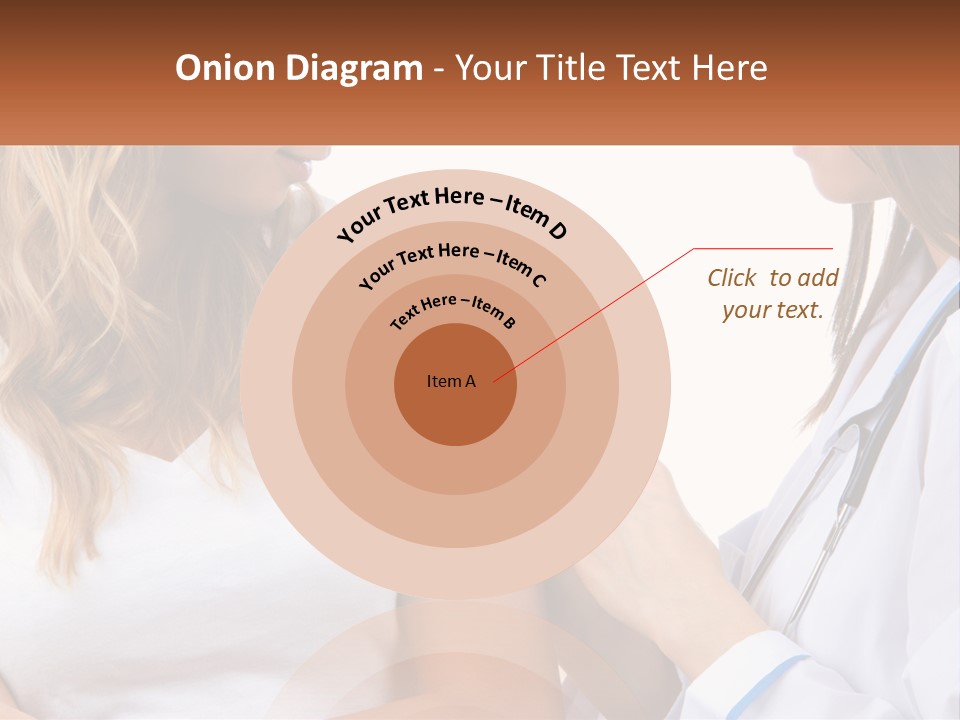 A Woman With A Stethoscope Is Talking To Another Woman PowerPoint Template