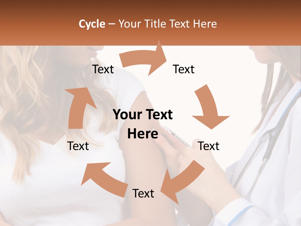 A Woman With A Stethoscope Is Talking To Another Woman PowerPoint Template